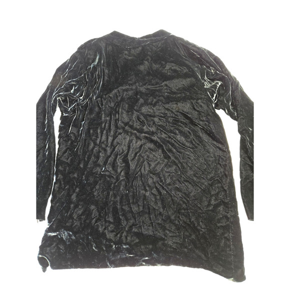 Yves Saint Laurent Vintage Black Velvet Top Button Shoulder Size 34 Viscose/Silk - Picture 5 of 16